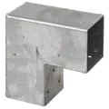 Plus Cubic hjørnebeslag t/stolpe enkelt varmgalvaniseret 7x7 cm