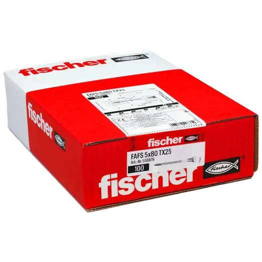 Fischer FAFS justerklips med skrue 5x80 TX25 100 stk