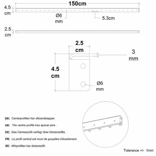 PLUS Saga hegn 150×150 cm ThermoWood®