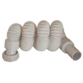 Afløbsslange t/håndvask flexibel 1 1/4"x32 mm hvid