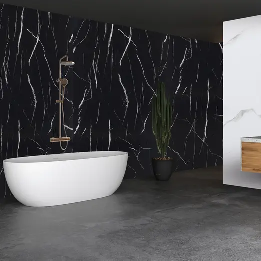 Fibrotech SPC vægpanel 4x1000x2600 mm black marble