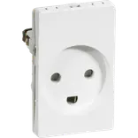 LK Fuga indsats stikkontakt 1 1/2 modul hvid