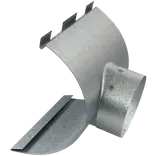 Plastmo tudstykke 75 mm aluzink