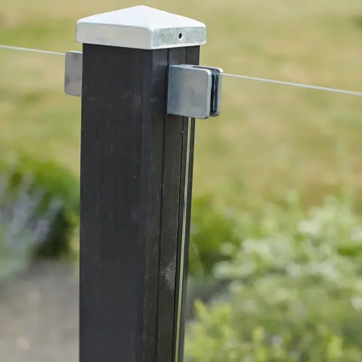 PLUS Plank Profilhegn m/glas 174×163 cm Sort