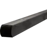 Multistolpe m/afrundet top 90x90 mm sort