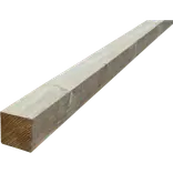 Tømmer ru stolper trykimprægneret 75x75 mm