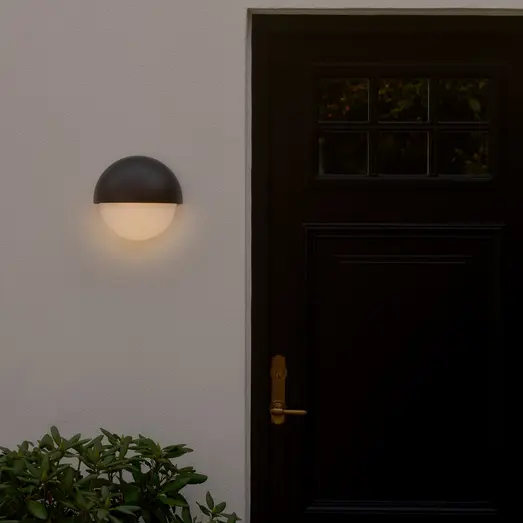 Nordlux Scorpius Maxi rund udendørs væglampe E14 sort