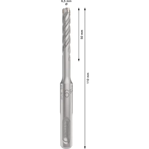 Bosch PRO SDS plus-5X hammerbor, 6,5x50x110 mm