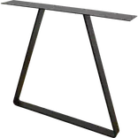 Bordben trapez sort, 710 mm