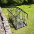 Halls ICON Planthouse 6 7,3 m² sort m/3 mm hærdet glas og fundament