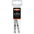 Staco bits 1/4"x70 mm TX15 sort 2 stk.