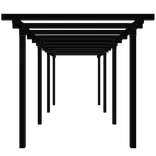 Plus pergola dobbelt 3 moduler sort