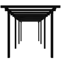 Plus pergola dobbelt 3 moduler sort