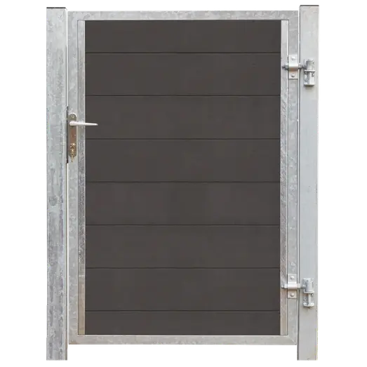 Plus Futura enkeltlåge m/stålstolpe højrehængt 99 cm skifergrå