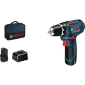 Bosch GSR 12V-15 akku bore-skruemaskine 2 x 2,0 Ah batterier og lader