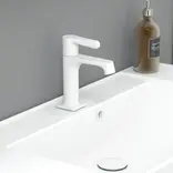 Scanbad overløbsroset t/porcelænsvask 3x3x1,5cm mat hvid