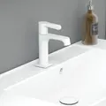 Scanbad overløbsroset t/porcelænsvask 3x3x1,5cm mat hvid
