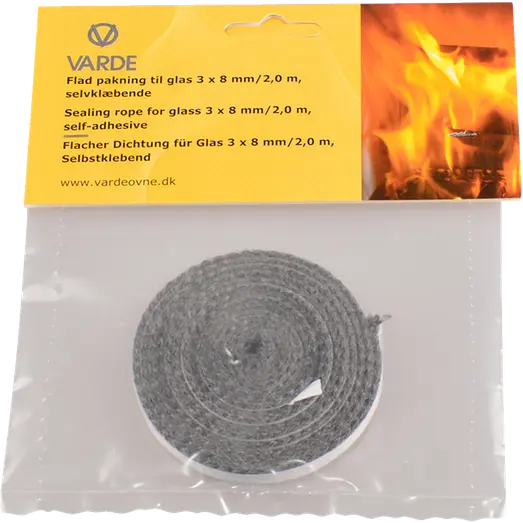 Varde tætningssnor selvklæbende, 3 x 8 mm