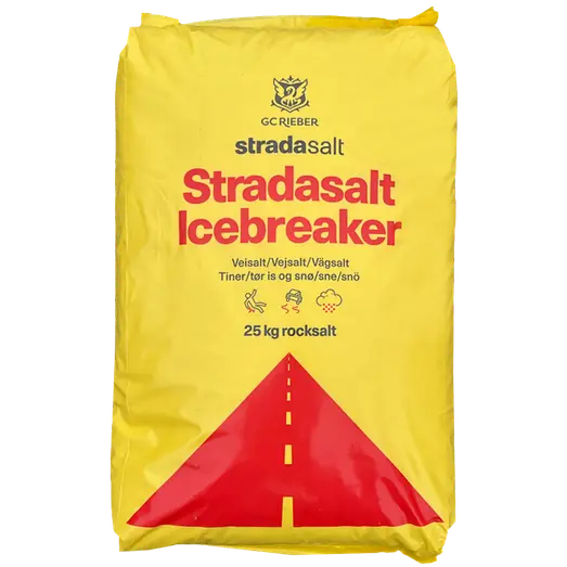 Vejsalt i pose med 25 kg.