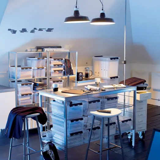 Smartstore Classic plastkasse med låg 40x30 cm.