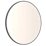 Scanbad Shine spejl m/sort ramme, afbryder og lysdæmper 75 cm