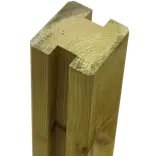 PLUS Krydsskåret Profilstolpe m/2 spor 9×9×188 cm