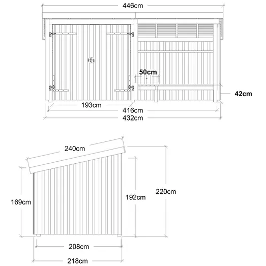 Plus Nordic bålhytte/havehus 9,5 m2