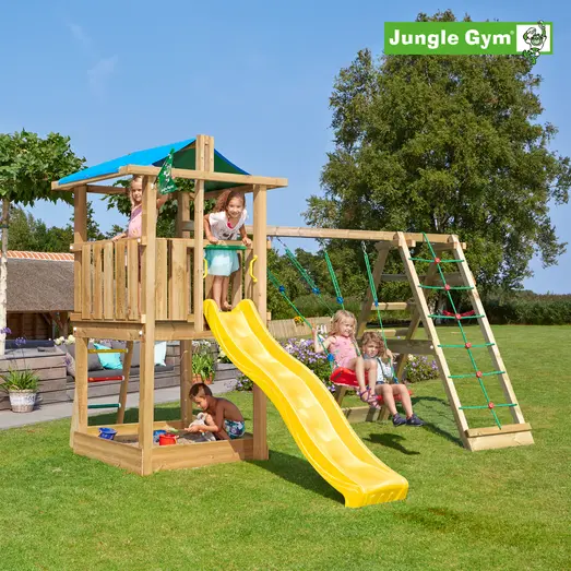 Jungle Gym Hut legetårn m/climbmodul