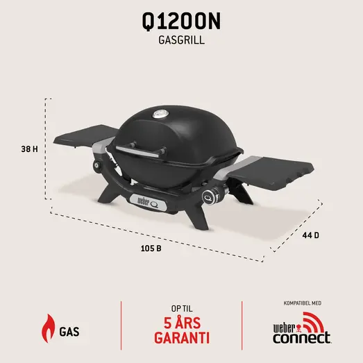 Weber® Q1200N gasgrill