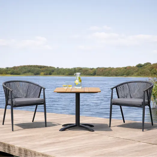 Morsø cafesæt med 2 Dragør stole grå