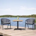 Morsø cafesæt med 2 Dragør stole grå