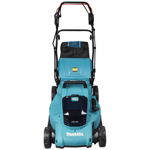 Makita DLM481PT2 plæneklipper inkl. 2x5,0 Ah batteri og lader