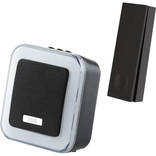 TREND New Prem Bluu dørklokke trådløs - batteri sort