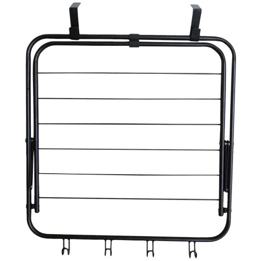 Tørrestativ til dør 4 m tørreplads sort