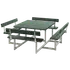 Plus Picnic bord/bænkesæt med 4 ryglæn 224 cm