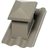 Swisspearl hætte B5 150x150 mm 15/45° mørkegrå