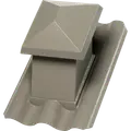 Swisspearl hætte B5 150x150 mm 15/45° mørkegrå