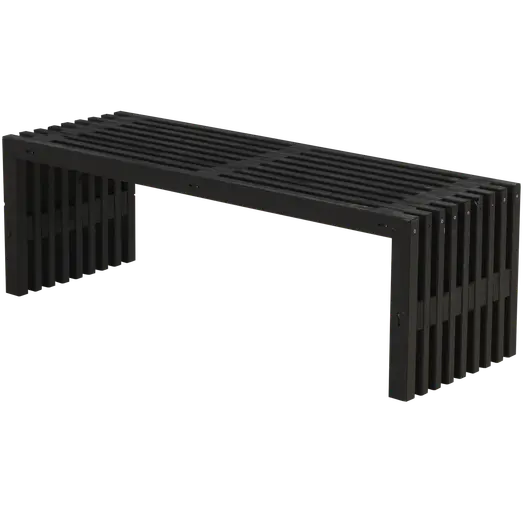 Rustik Trallebænk Design sort 49x45 cm