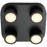 Nordlux Clyde 4-spot LED loftslampe sort