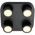 Nordlux Clyde 4-spot LED loftslampe sort 