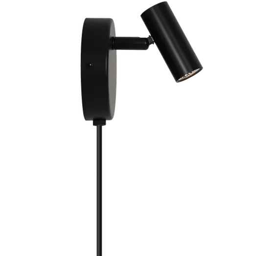Nordlux væglampe Omari Round LED sort
