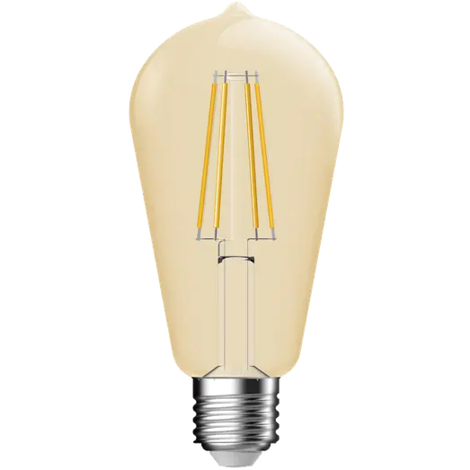 Nordlux Deco E27 ST64 classic dim dekorativ pære 2500K guldfarvet