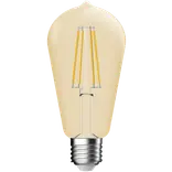 Nordlux Deco E27 ST64 classic dim dekorativ pære 2500K guldfarvet