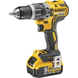 DeWALT DCD796P2 18V XR slagbore/skruemaskine 2x5,0 Ah batteri og lader