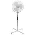 Gulvventilator Ø40 cm 45W 105-130 cm høj - hvid