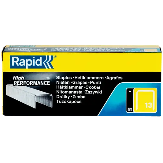 Rapid Nr. 13 fintrådshæfteklammer 10 mm, 5000 stk.