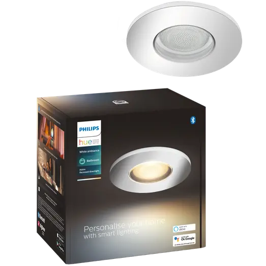 Philips Hue Adore indbygningsspot til badeværelse GU10 LED