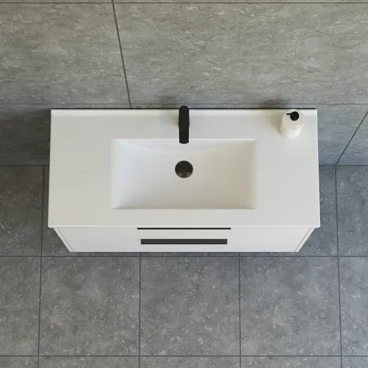 Scanbad NOW vaskeskab m/to skuffer 65,8x45,5 mat sand glat front