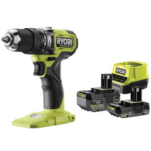 Ryobi RPD18BL1-2C42S slagbore-/skruemaskine sæt 18V ONE+