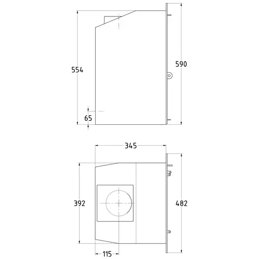 Westfire Uniq 35 Pejseindsats 3-sidet sort